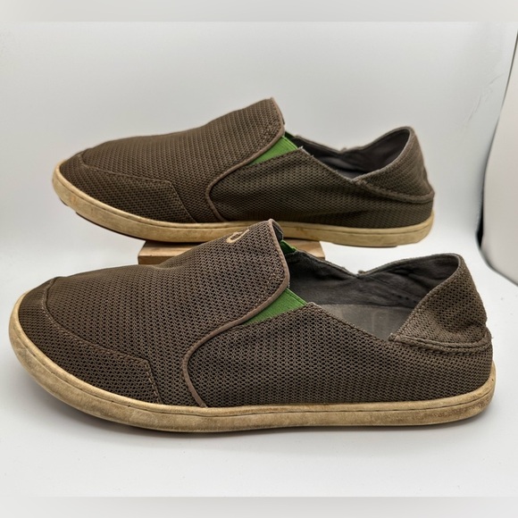 Olukai Men’s Nohea Mesh Slip On Sneakers Size 10 Gray - Picture 2 of 8